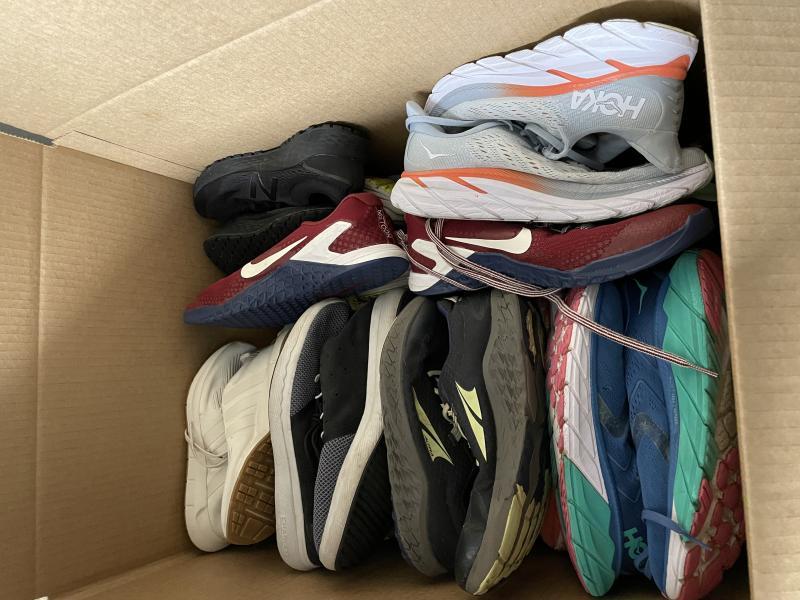 Lot 33 Pairs Of Top Brand Athletic Shoes (Hoka, Asics, and More)