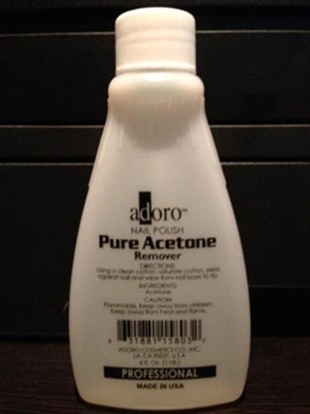 Health & Beauty - Adoro Nail Polish Remover - Pure Acetone - MSRP $1,088