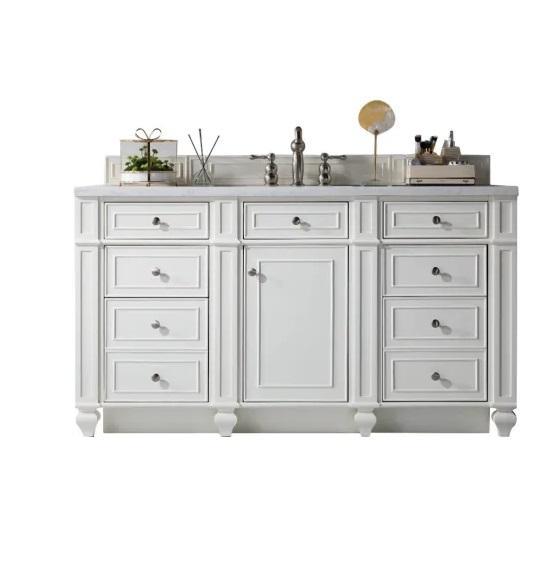 Vanities & Home Decor - James Martin 157-V60S-BW-3AF Vanity Set & 157-M44-BW Mirror - MSRP $7,353