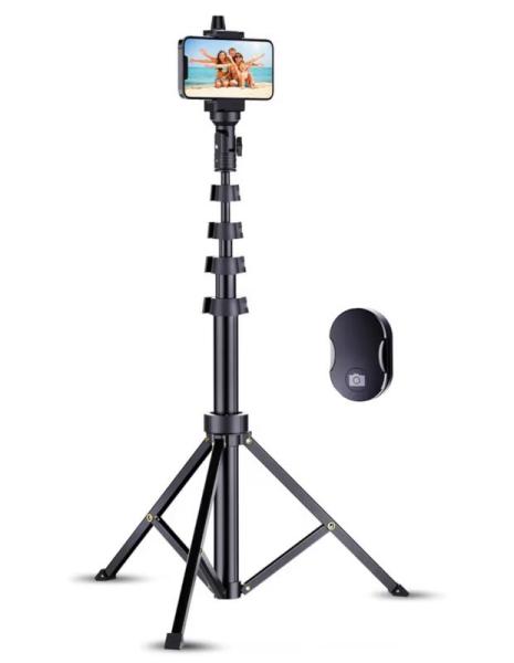 67" Professional Cell Phone Tripod With Remote