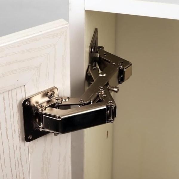 Home Improvement- 170 Degree Hidden Hydraulic Cabinet Door Hinges, Muzata 4Pack Black Glass Railing - MSRP $12,169