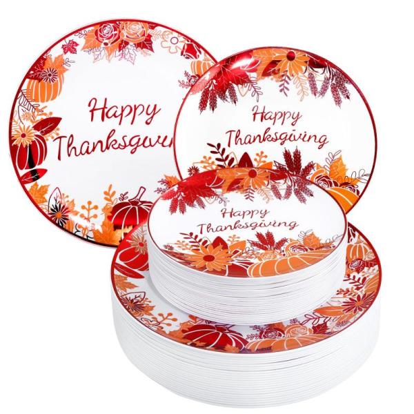 Kitchen- ArbaroClara Manual Frozen Meat Slicer, Acacia Wooden Cutting Board, Thanksgiving Plastic Plates- MSRP $11,814