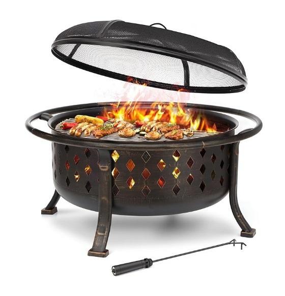 SINGLYFIRE 36" Fire Pit, Diaper Genie Platinum Pail, Robot Vacuum/Mop, Frigidaire EFIC237 Nugget Ice Maker -MSRP $6,691