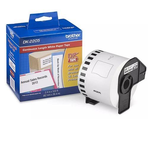 Brother Genuine DK-12343PK Die-Cut Adhesive Paper Labels (6 rolls) - MSRP $117