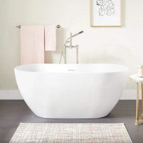 Signature Hardware SHHBFSOT6731AWH - Soaking Tub - MSRP $2,279