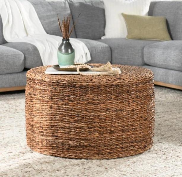 Housewares- Ellsberg Rattan Coffee Table, Outdoor Sunbrella Seat/Back Cushion, Koffler Kids Bunk Bed Frame -MSRP $1,844