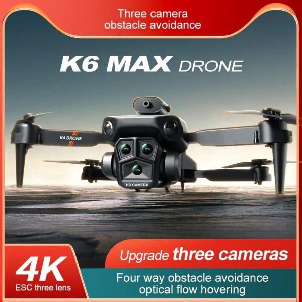 New 12set K6-Max Drone With 3 Camera Drone 4K Professional HD Aerial