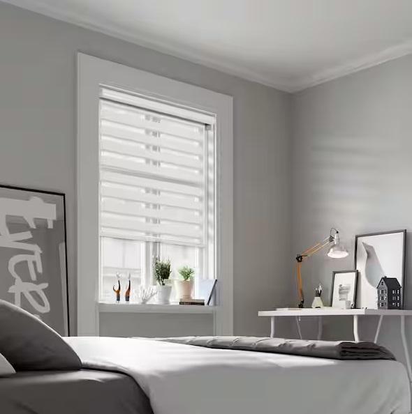 Window Decor - Chicology Polyester Zebra Roller Shade, HDC, Perfect Lift Window Treatment - Est Retail $18,193- 2plts