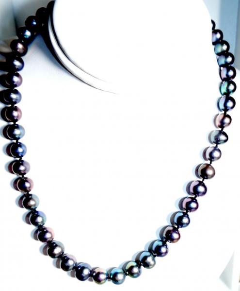 BLOWOUT 18" Tahitian Black Pearl Necklace 14K Gold HOLIDAY GIFT $5,000