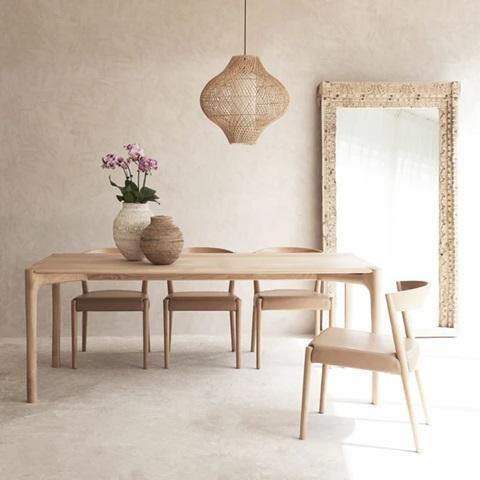 Furniture - Ethnicraft PI Solid Dining Table, Gracie Oaks Mihika Solid Wood TV Stand - MSRP $6,487