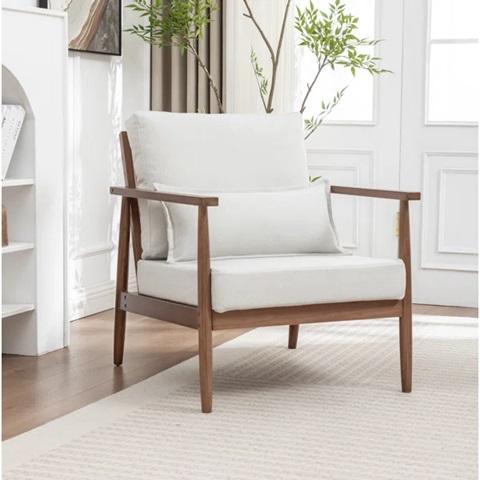 Furniture - Joss & Main Rayn Solid Wood Upholstered Accent Chair, Gracie Oaks 11Tier Shoe Storage Cabinet - MSRP $2,365