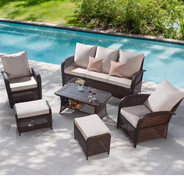 Seasonal - NOBLEMOOD 6pc Wicker Patio Set, Blackstone, HeatMaxx, Pellebant, VEVOR, SORRA HOME - Est Retail $2,549