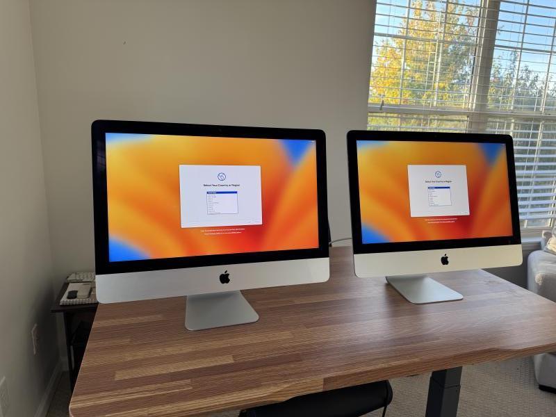 (2) Apple iMac A1418 21.5 inch All In One. Ready to Use,