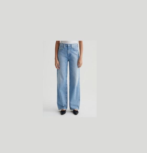 Apparel - AG Jeans Kora High Rise Relaxed Wide Leg, Free People Bali Checked Out Dress, SPANX - Original MSRP $3,340