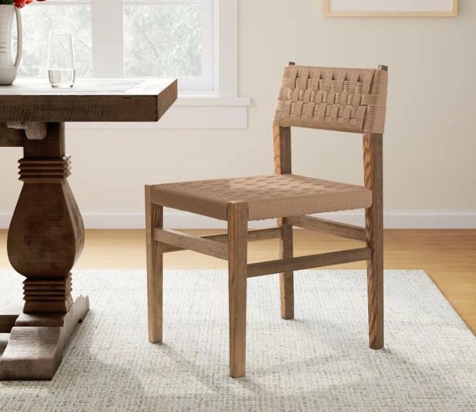 Housewares - Mallory Woven Dining Chair, Aevar UL Independent LED Anti-Fog Vanity Mirror, Gupton Table - MSRP $1,532