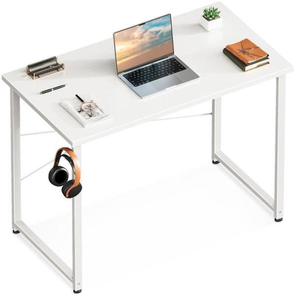 Casaottima 32 Inch Small Computer Desk, Roil Metal Bed Frame, Rubber Curb Ramps - MSRP $1,528