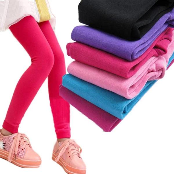 New Girls Fleece Lined Leggings - Fashionable, Warm, and Cozy!