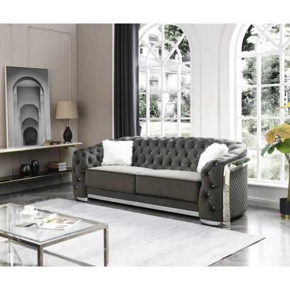 Truckload - Furniture - Wycomb Armoire, Bettie Boucle Sofa, Keepsakes Lighted Curio Cabinet - MSRP $38,393