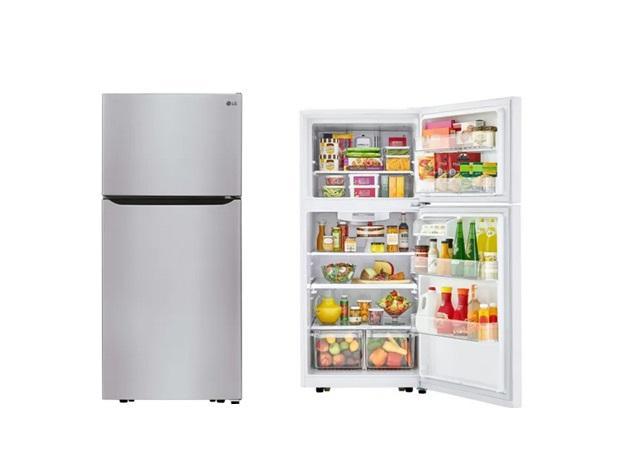 Appliances - LG LTCS20020S 30" W 20 cu. ft. Top Freezer Refrigerator with Multi-Air Flow - MSRP $2,130