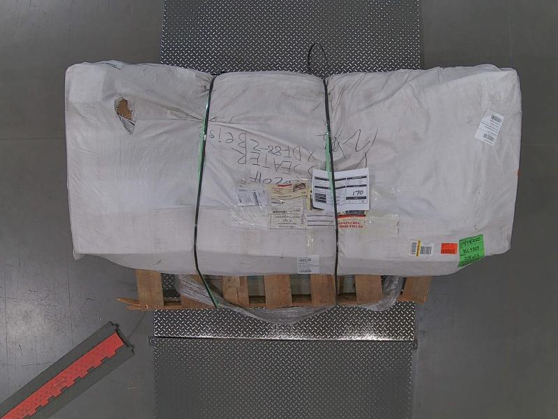 HomeRoots Amelia 88in Square Arm Velvet Rectangle Sofa, Beige - Est Retail $4,218