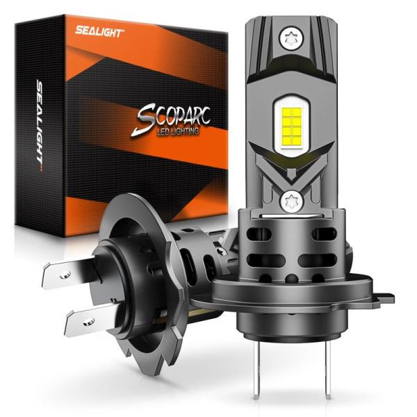 Automotive- SEALIGHT H7 Bulbs 60000LM for ATVs & Powersports 2024 Version 60000LM Brighteness Wireless - MSRP $1,688