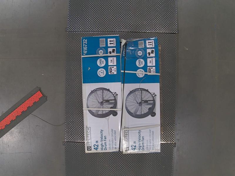 Hisense Extra Lg Room Window Air Conditioner, Utilitech 42in 120V High Velocity Indoor Industrial Fan - MSRP $2,429