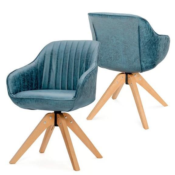 Furniture - Wade Logan Swivel Accent Chairs, The Twillery Co. High Density Vinyl Foam Mattress - MSRP $2,022