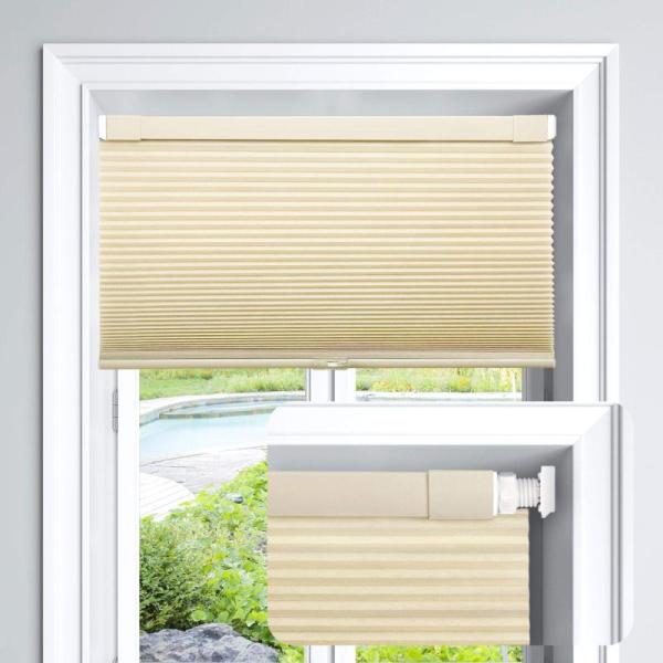 LazBlinds Cordless Cellular Shades No Tools No Drill Light - MSRP $66