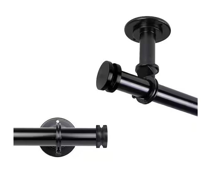 Window Decor - Rod Desyne Bun Ceiling Curtain Rod, EMOH Jovelle 11ft Curtain Rod, Chicology, Aosky - Est Retail $8,646