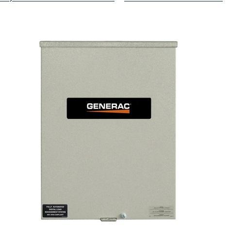 Generac RTSW100G3 Generator Automatic Transfer Switch - MSRP $1,814