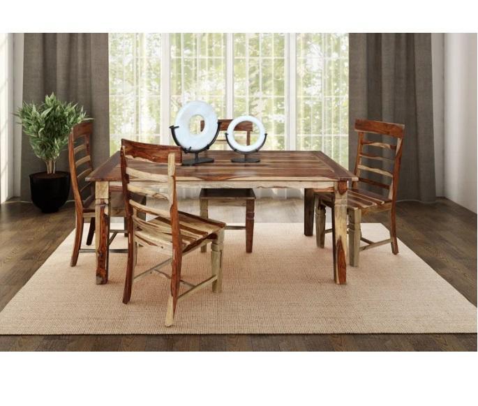 Furniture - Traci Solid Wood Dining Table, Upholstered Bed, 32in Walk-in Closet System w/ 2-Drawers - MSRP $3,523