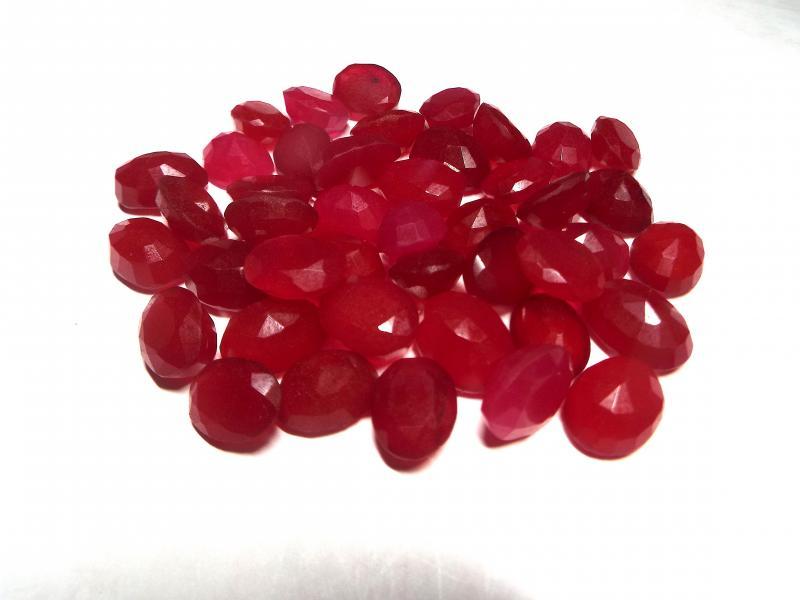 Wholesale Lot RED Rubies 100 carats Loose Gemstones Oval shape $1800