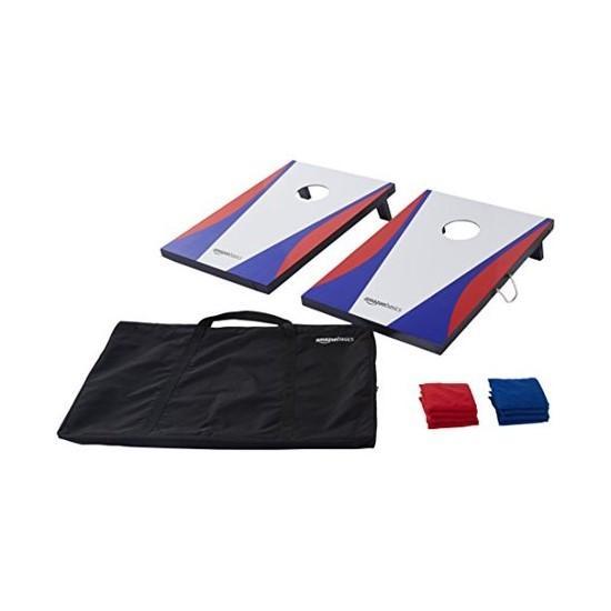 Basics Wooden Cornhole Set, Homedemo Retractable Awning, KES Standing Towel Rack - MSRP $1,627