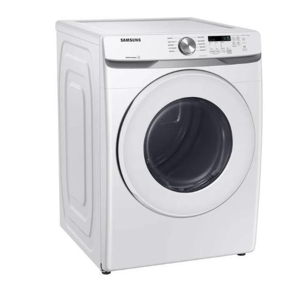 Samsung DVE45T6005W 7.5cu.ft Electric Dryer w/Sensor Dry, White - MSRP $895