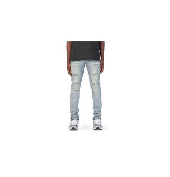 Apparel - PURPLE BRAND Ripped Paint Splatter Stretch Skinny Jeans, Vince Double Face Shirt - Original MSRP $2,671
