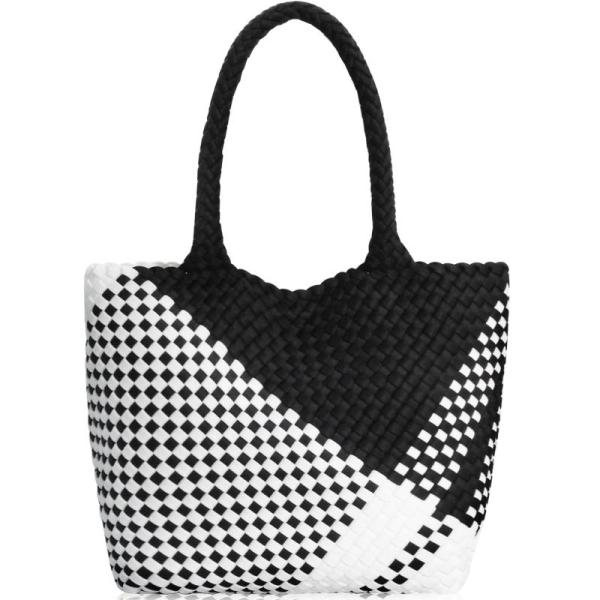 Amazon Clearance - Shoes- DSGUTWO Large Woven Tote Bag, Neoprene Handbags, BesyPro Black Tote Bag for Women Nylon Shoulde - MSRP $23,255