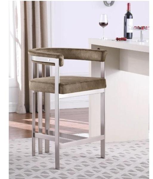 Housewares - Emmeke 26'' Short Counter Stool, 24in Beverage Refrigerator Freestanding/Built-In Drawer - MSRP $3,021