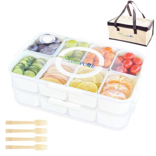 Amazon Clearance - Kitchen -Justpure Stackable 8 Compartment Snack/Storage Container, SAYAYA 36 Pcs Halloween Treat Bags Glow, MSRP $3,264