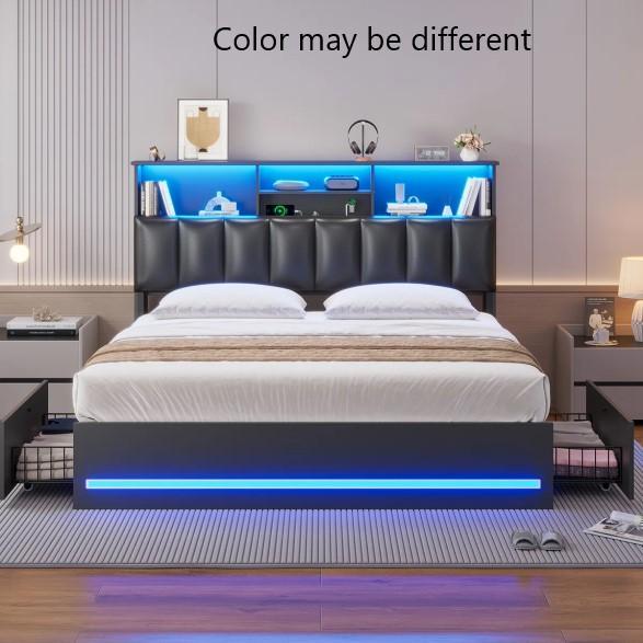 Furniture - Wrought Studio Bed Frame, Allysyn 5 Drawer Dresser, Salvaggio Platform Bed - MSRP $2,353