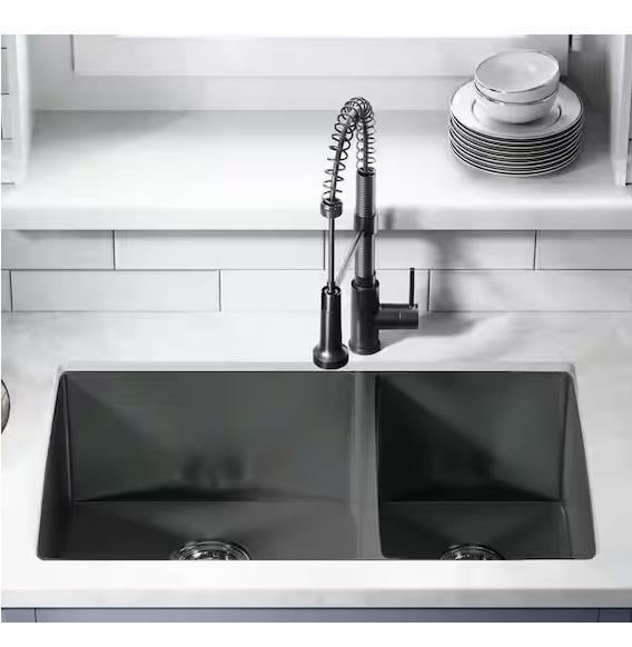 Plumbing - Swiss Madison Double Bowl Undermount Kitchen Sink, AKDY, VEVOR, SKYSHALO, KeonJinn - Est Retail $2,368