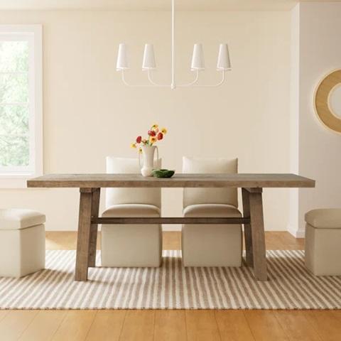 Furniture - Greyleigh Reclaimed Wood Dining Table, APSHOR Exquisite Writing Desk/Computer Table - MSRP $4,439