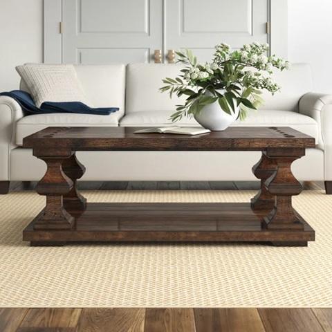Furniture - Birch Lane Gildford Floor Shelf Coffee Table, Joss & Main Rowley Nightstand - MSRP $3,453