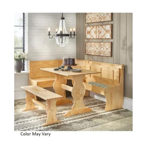 Furniture - August Grove Padstow Wood Dining Set, Latitude Run Gaillarde Hydraulic Lift Platform Bed - MSRP $2,850