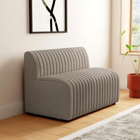 Furniture - AllModern Brandt Upholstered Dining Bench, Lark Manor Hijiri 2-Drawer Nightstand - MSRP $3,914