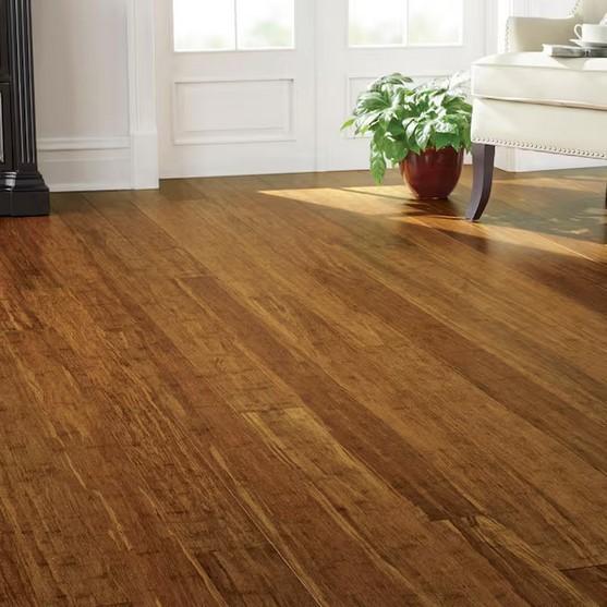 Flooring & Rugs - HDC Strand Woven Harvest Solid Bamboo Flooring - Est Retail $2,306- 1plt