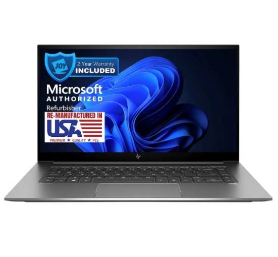 A Grade - HP ZBook Studio G7 15.6" Laptop, Intel 10th Gen Core i7, NVIDIA Quadro T1000 4GB, 1TB SSD - MSRP $744