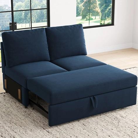 Furniture - Seybert Armless Sofa Bed, Jasmarie Coffee Table, Ceiling Fan, Oliver Ottoman, TV Stand - MSRP $2,143