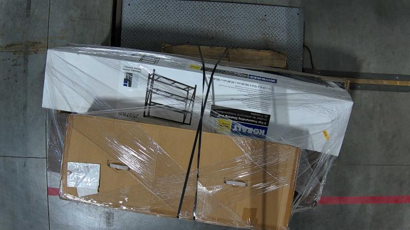 GE 7.5ft Aspen Fir Pre-lit Tree, Kobalt Bolted 4-Tier Shelving Unit, EGO POWER+ 56V 16in Battery Chainsaw - MSRP $2,817