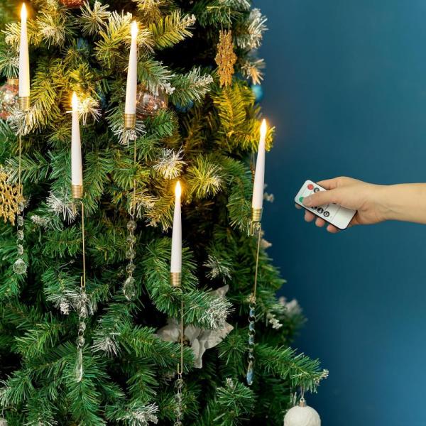 Home- KatAndNat Tractor Ornament Farm Christmas Ornaments, Inweder Christmas Tree Candles with Remote - MSRP $23,112