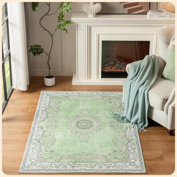 Furniture- 2x8 Pink Runner Rug Machine Washable, Istana Hallway Runner Rug 2.5x8, OLANLY Dog Door Mat - MSRP $1,642